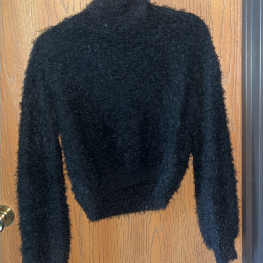 Charlotte Russe Black Cowl Neck Sweater
